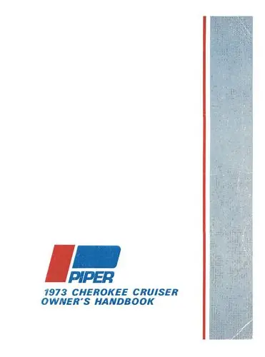 Piper Pa28-140 Cherokee Cruiser 1973 Owner's Manual (761-512) 1
