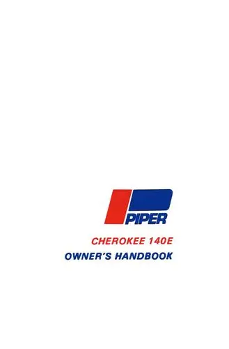 Piper Pa28-140E Cherokee 1972 Owner's Manual (761-489) 1