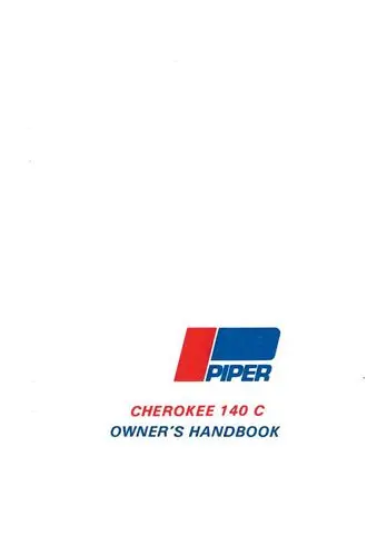 Piper Pa28-140C 1970 Owner's Manual (753-805) 1