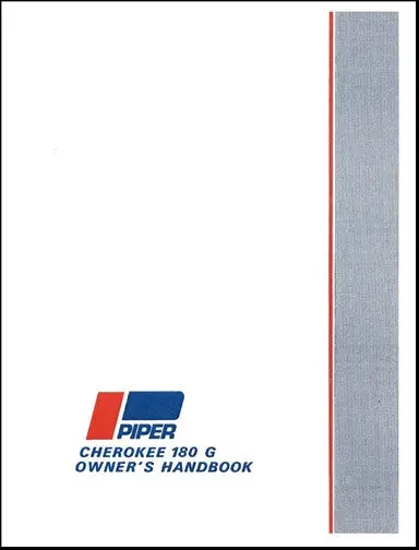 Piper Pa28-180G 1972 Owner's Manual (761-490) 1
