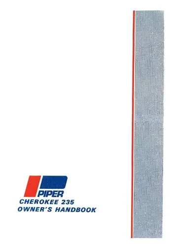 Piper Pa-28-235 Cherokee 1963-65 Owner's Manual (753-648) 1