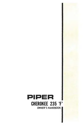 Piper Pa28-235F 1972 Owner's Manual (761-491) 1