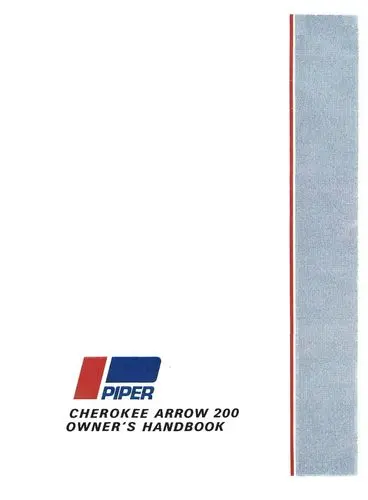 Piper Pa28r-200 Arrow 1969 Owner's Manual (753-795) 1