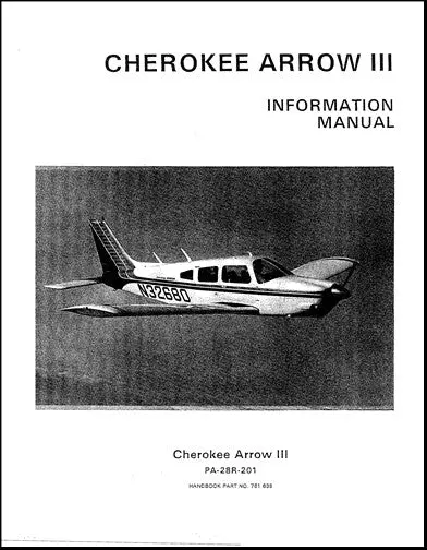 Piper Pa28r-201 Arrow Iii 1977-78 Pilot's Information Manual (761-635) 1