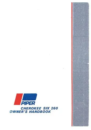 Piper Pa32-260 1965-68 Owner's Manual (753-688) 1