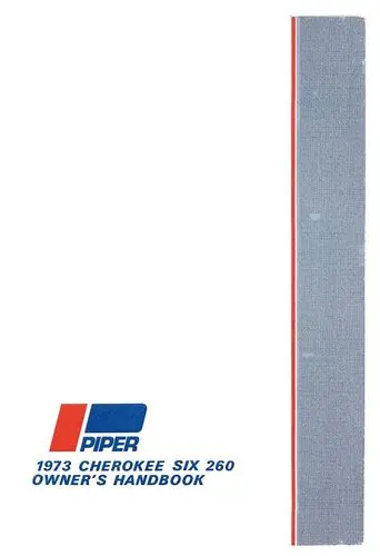 Piper Pa32-260 1973 Owner's Manual (761-515) 1