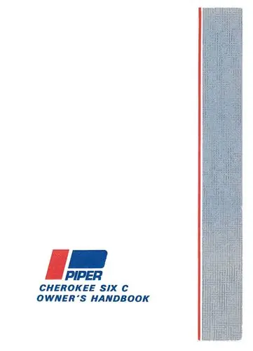 Piper Pa32-260C 1970 Owner's Manual (753-809) 1