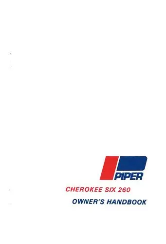 Piper Pa32-260D 1971 Owner's Manual (761-464) 1