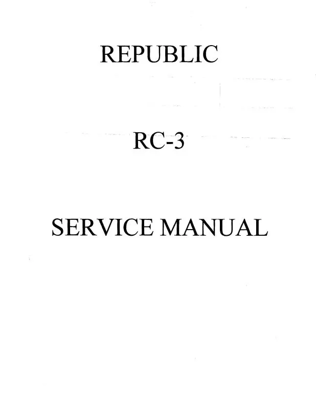 Republic Aviation Rc-3 Seabee Maintenance Manual (Rprc3-M-C) 1