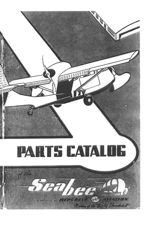 Republic Aviation Rc-3 Seabee Parts Catalog (Rprc3-P-C) 1