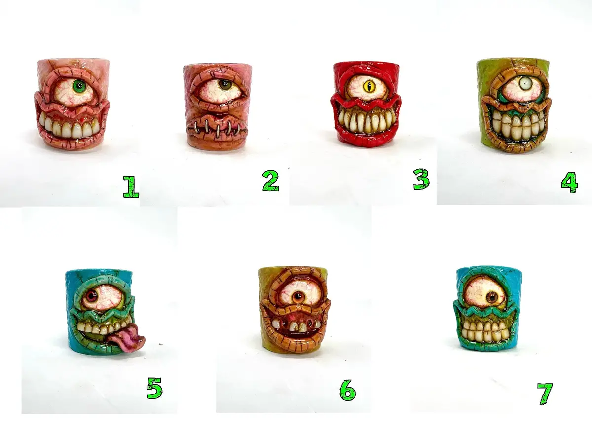 Moldy Shot Glasses / Candle Holders 1