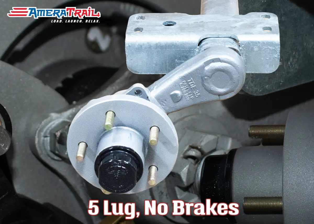 3500 - 3750 Lb Torsion Axle W/ Vortex Hubs, V Bend, Available In Multiple Sizes, Without Brakes. 1