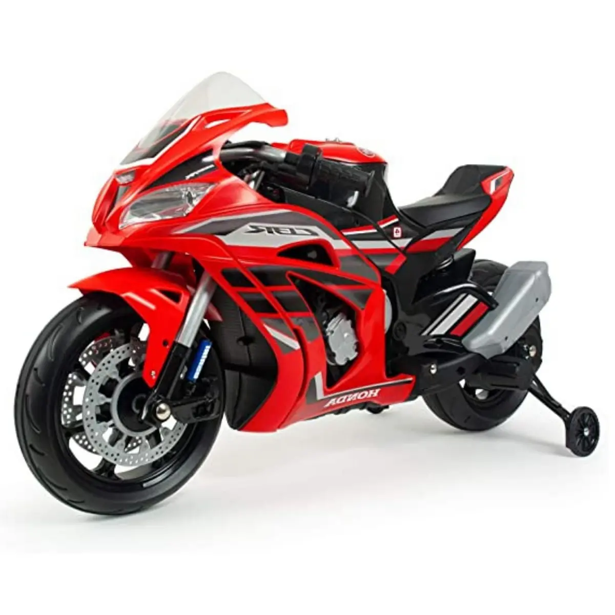 Injusa 12V Cbr Sport Edition Official Honda Motorcycle For Kids, Stabilizer Wheels 1