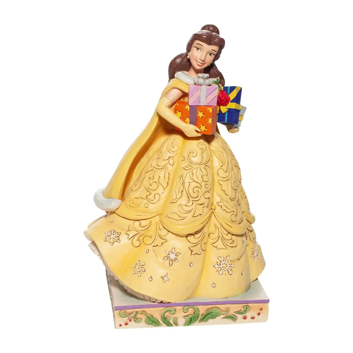 Disney Traditions Christmas Belle Figurine By Jim Shore 1