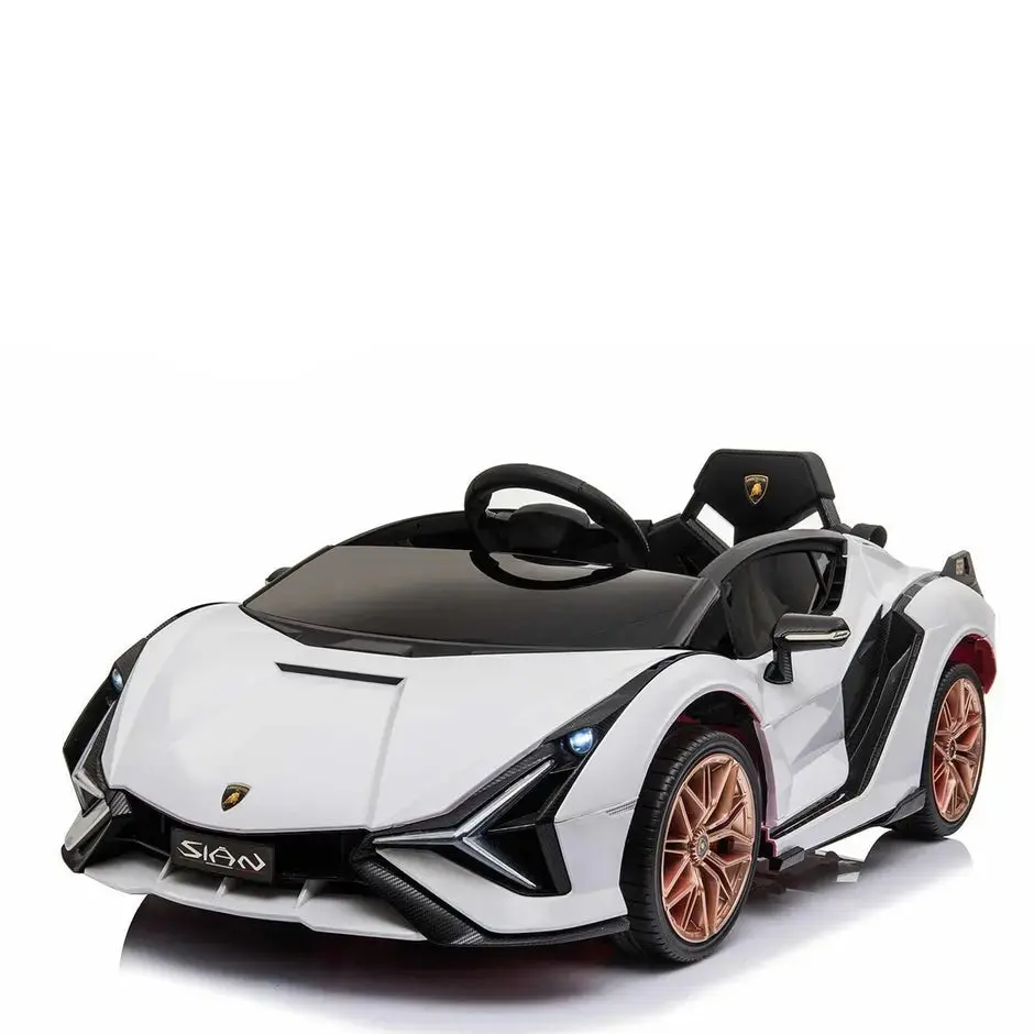 Official Licensed Lamborghini Sian 12V Electric Kids Ride On - White 1