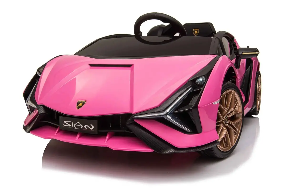 Official Licensed Lamborghini Sian 12V Electric Kids Ride On - Pink 1