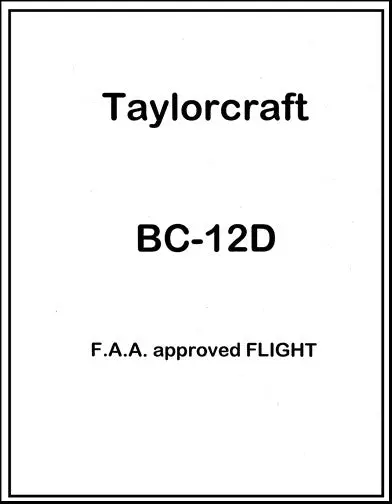 Taylorcraft Bc-12D Flight Manual (Tabc12df) 1