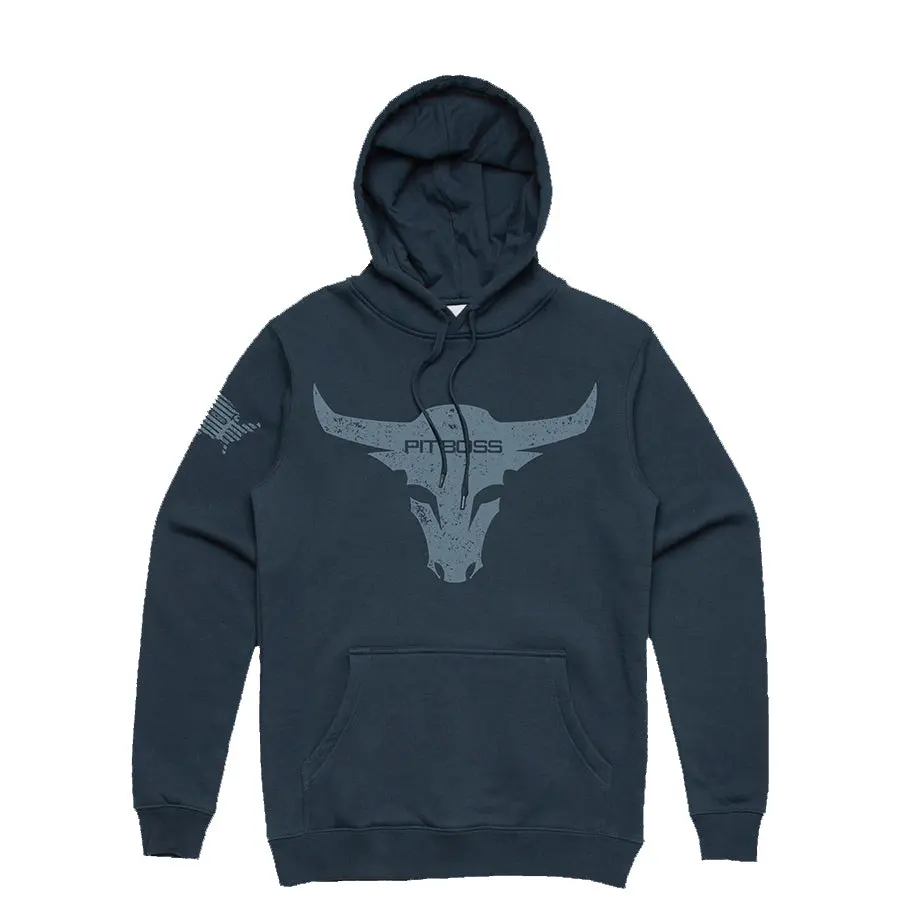 Men’S Midnight Navy Bull Hoody 1