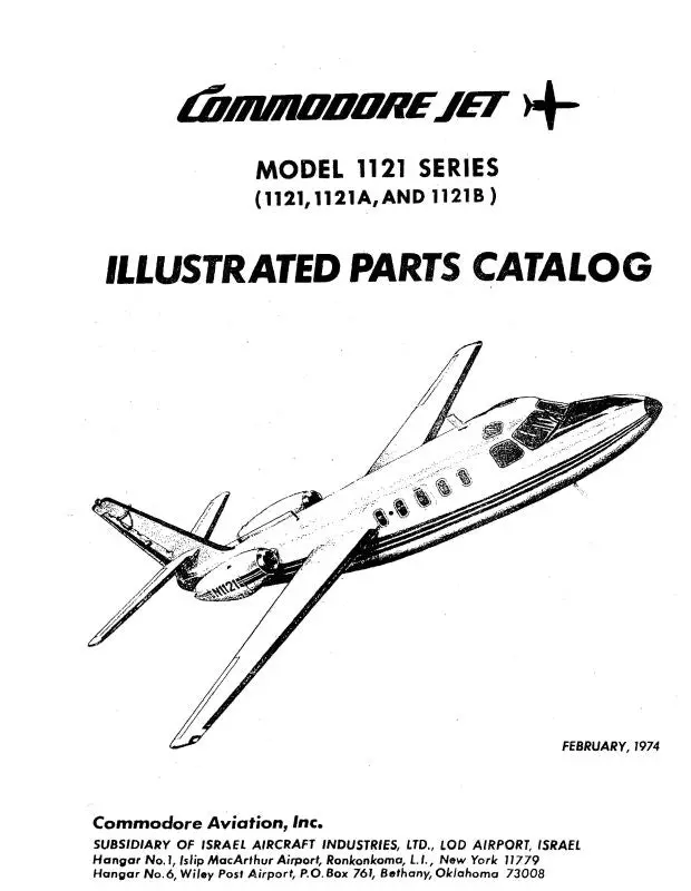 Aero Commander 1121, 1121A, 1121B Series Illustrated Parts Catalog (Ac1121ser-P-C) 1