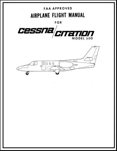 Cessna Model 500 Citation Flight Manual (Ce500-F-C) 1