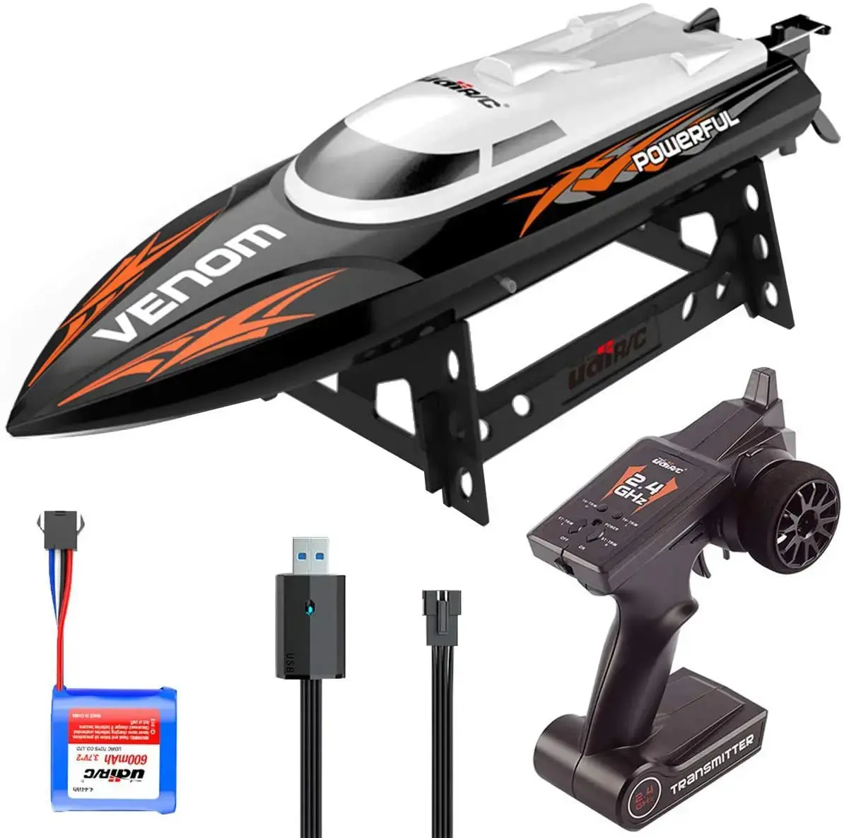 Venom High Speed Remote Control Boat Toys For Kids And Adults With Water Cooling System/Self-Righting System 1