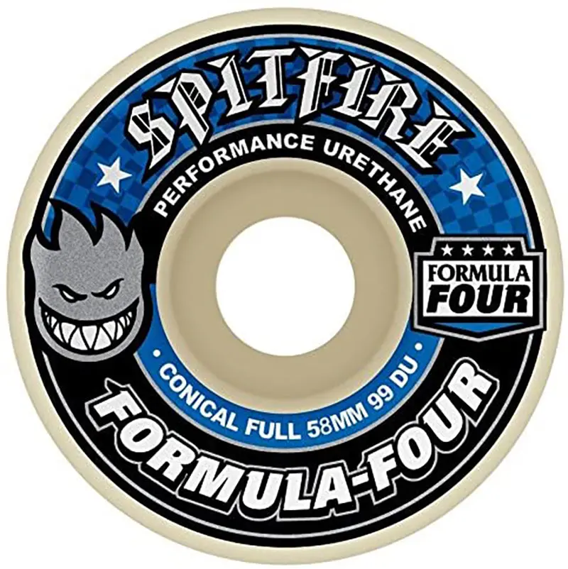 Spitfire Wheels Formula Four F4 Conical Full 99D 58Mm 1
