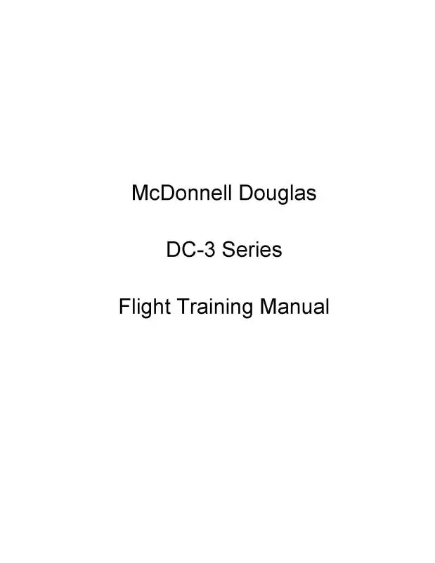 Mcdonnell Douglas Dc3 Series Flight Training Manual (Mcdc3-F-C) 1