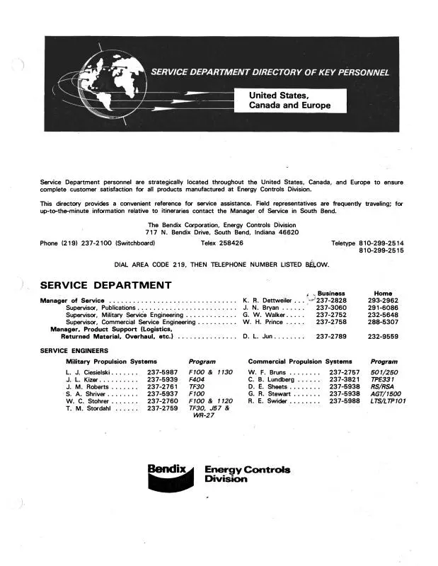 Allison 250-C20b Training Manual Training Manual (Aq250c20b-Tr-C) 1