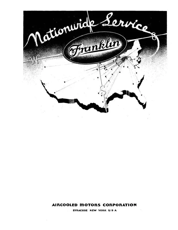 Franklin 4Ac-176 Operator's Handbook & Parts Catalog (Fr4ac176ops-C) 1
