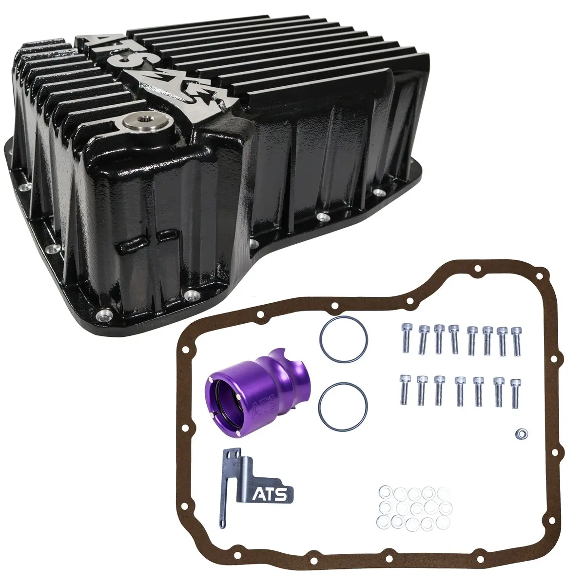 Ats 68Rfe Deep Transmission Pan Fits 2007.5+ 6.7L Cummins 1