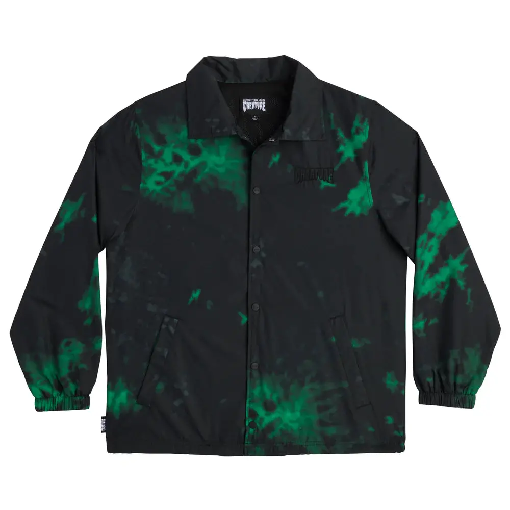 Creature Void Coach Windbreaker Jacket Black/Green 1