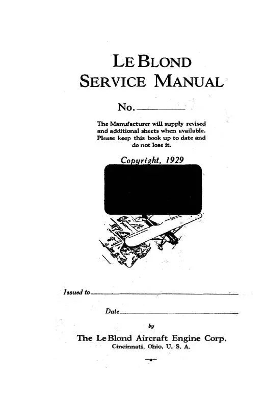 Ken Royce 5-Df-1 Leblond Maintenance Manual (Kr5df1leblond-M) 1