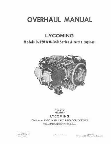 Lycoming O-320 & O-340 Series 1957 Overhaul Manual (60298-4) 1