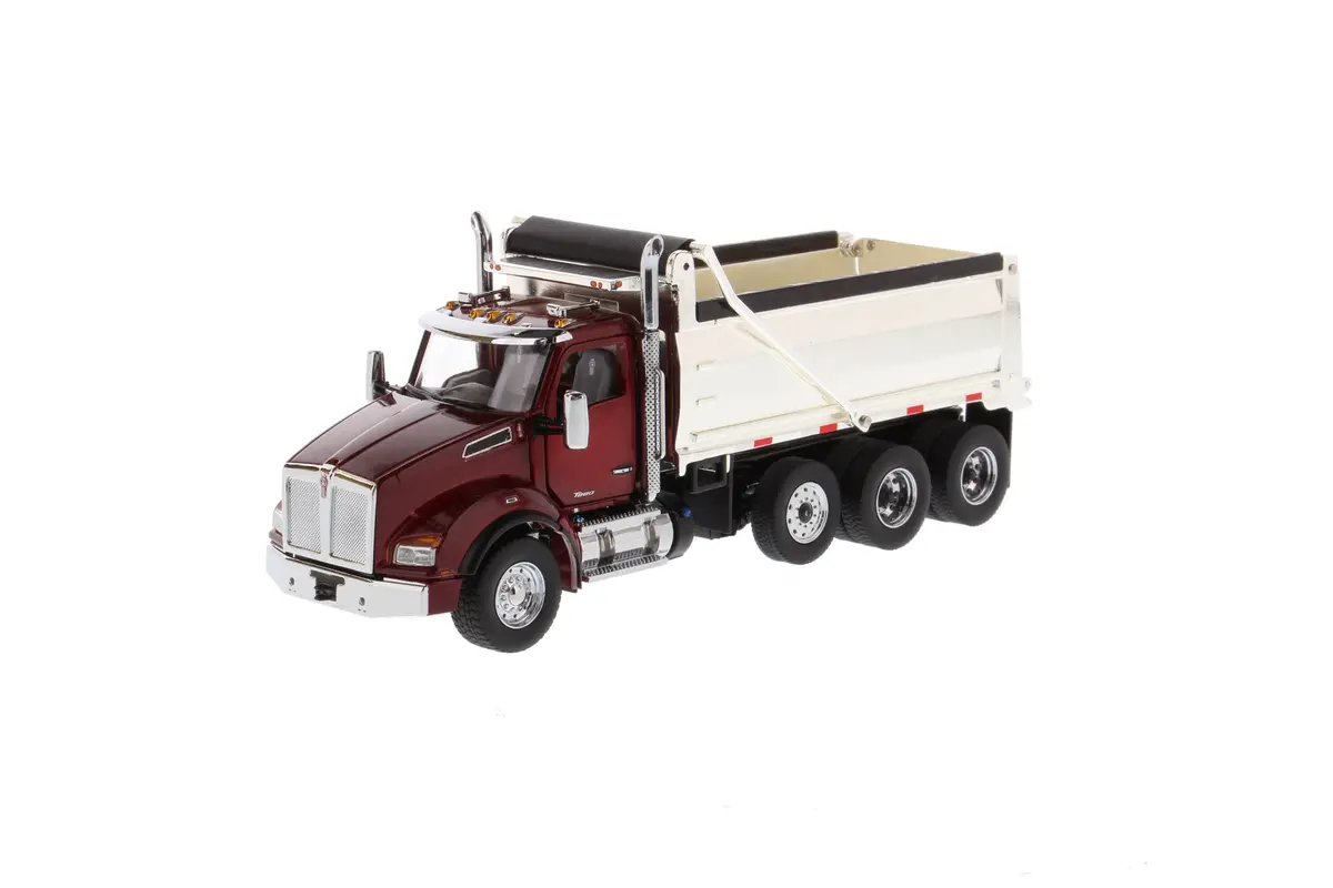 1:50 Kenworth T880 Sbfa Dump-Truck  - Radiant Red Cab + Chrome Plated Dump Body, 71059 1