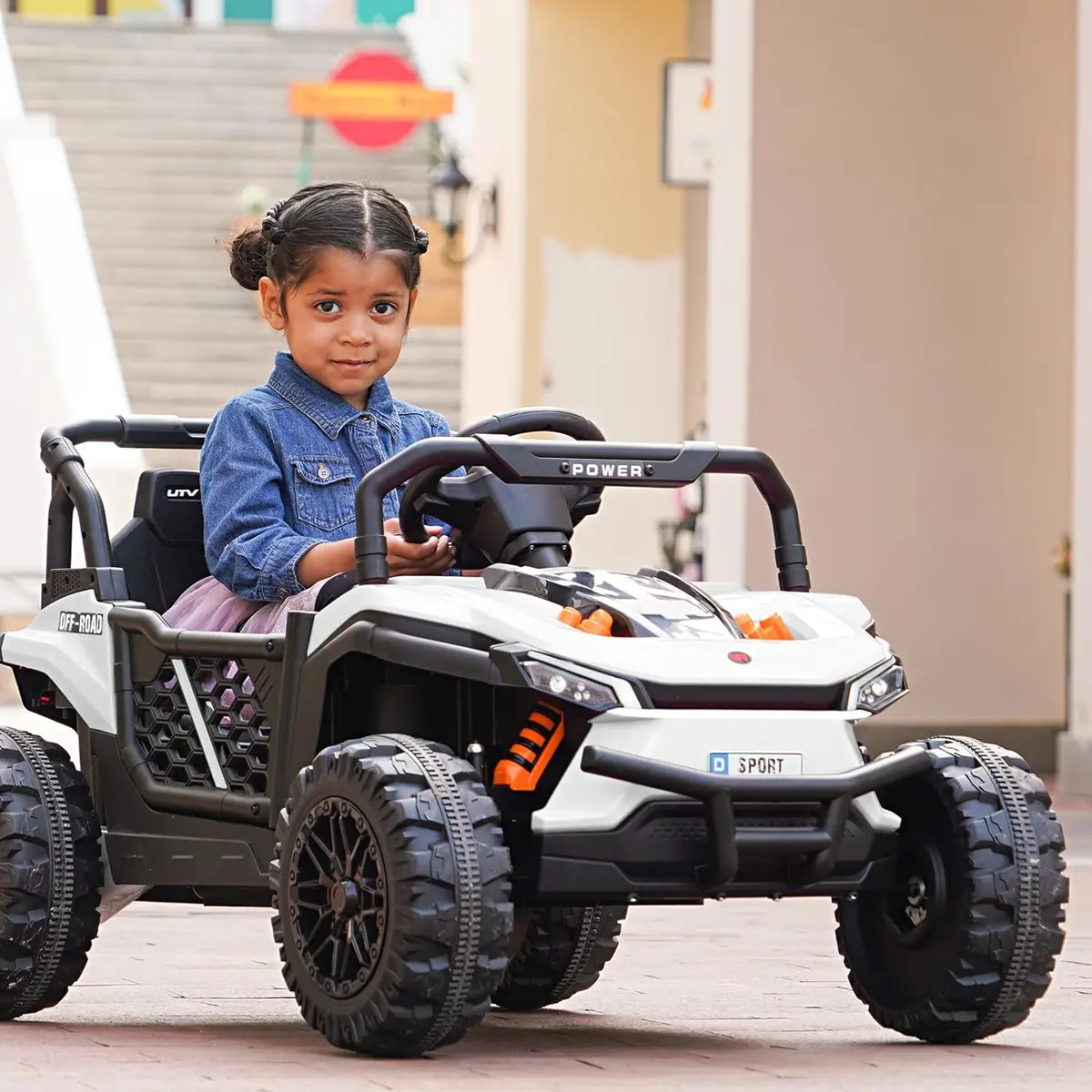 R1250 12V Buggy Ride-On Car, 2Wd Utv Buggy Electric Car With Parental Remote Control, Working Doors And Led Lights 3