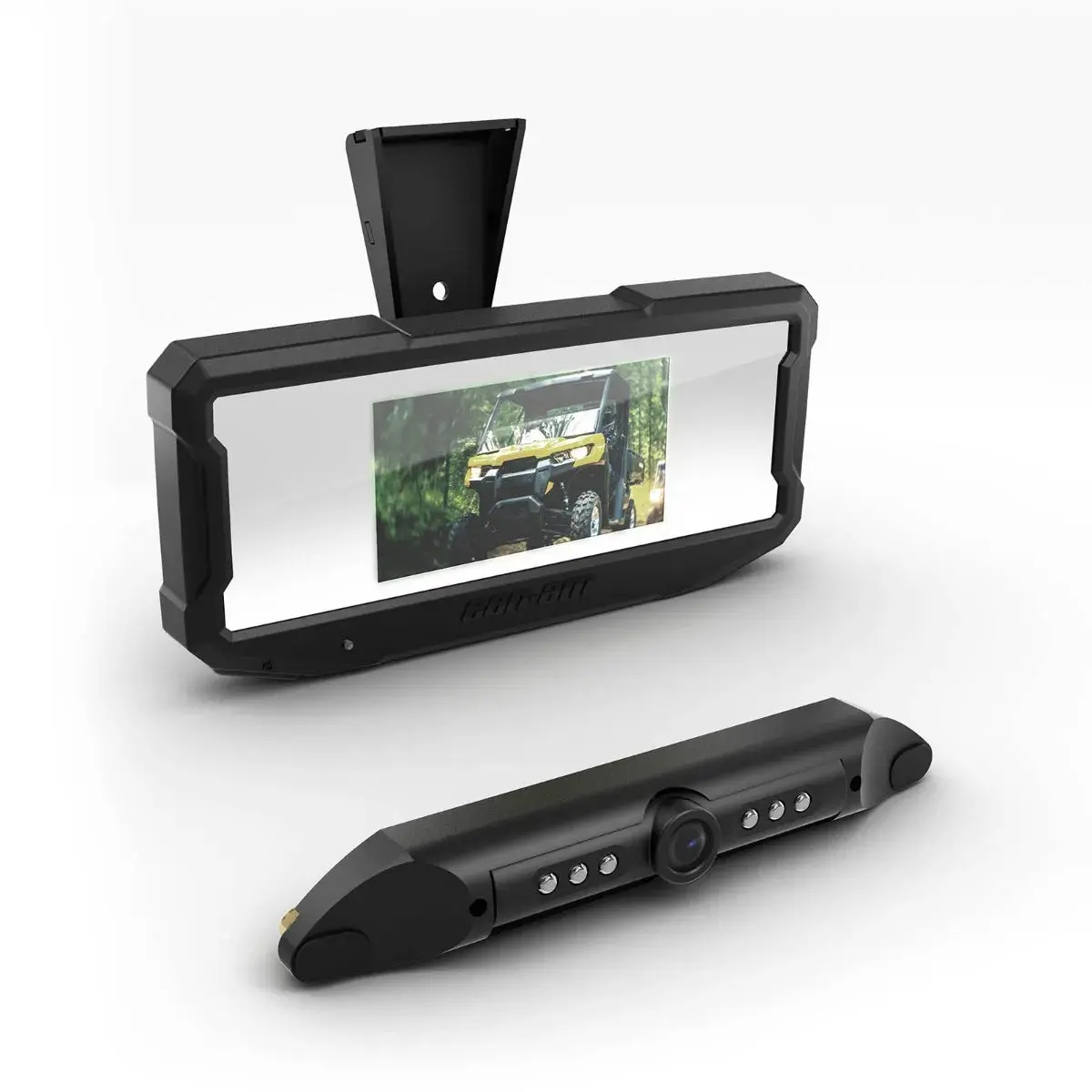 Can-Am Defender/Defender Max Rear View Mirror & Camera Monitor 1