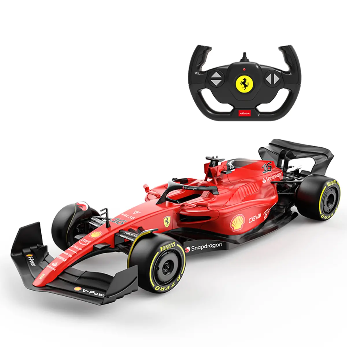 Ferrari F1 75 Rc Car 1/12 Scale Licensed Remote Control Toy Car, Official F1 Merchandise By Rastar 1