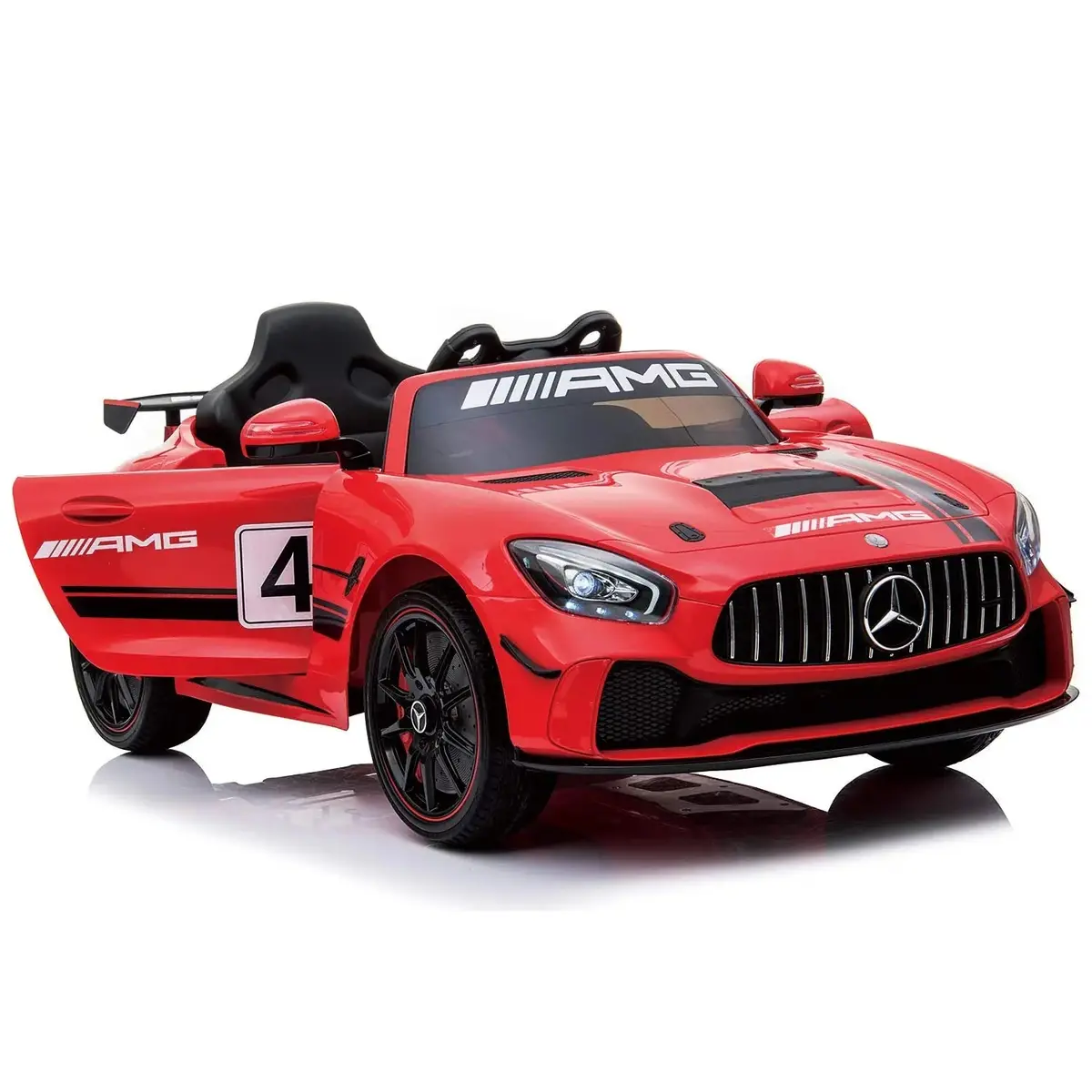 Mercedes Benz Amg Gt4 12V Kids Ride On - Red 1