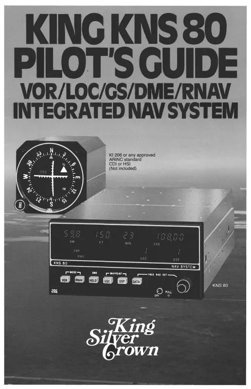 Bendix-King Kns80 Integrated Nav System Pilot's Guide (Bkkns80-Pg) 1