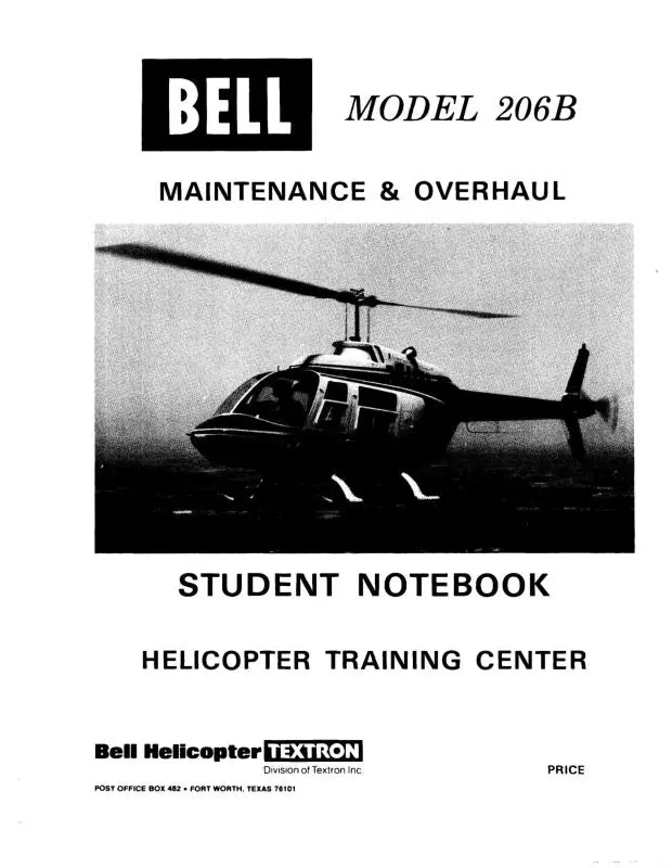 Bell Helicopter 206B 1978 Maintenance & Overhaul Manual 1