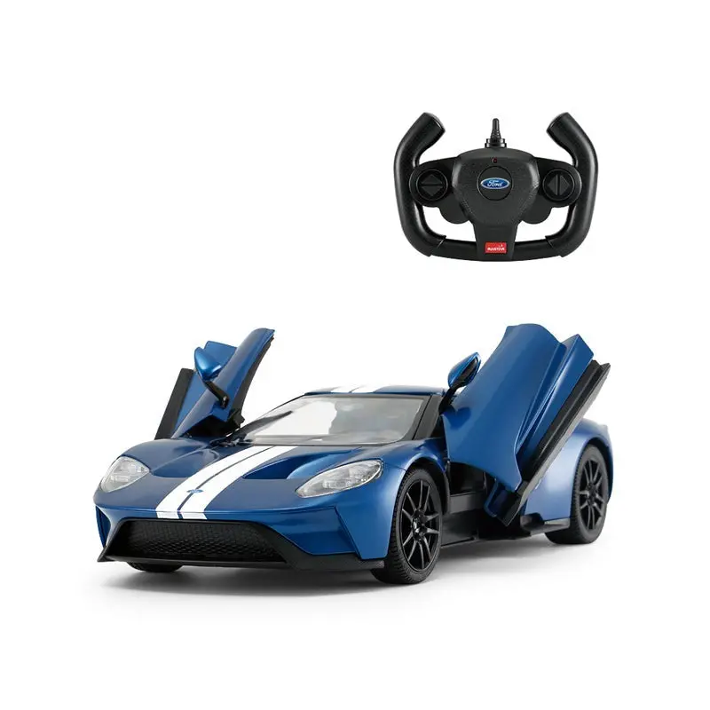Ford Gt Rc Car 1/14 Scale Licensed Remote Control Toy Car With Open Doors And Working Lights By Rastar 1