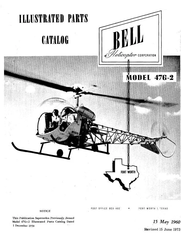 Bell Helicopter 47G-2 Illustrated Parts Catalog 1
