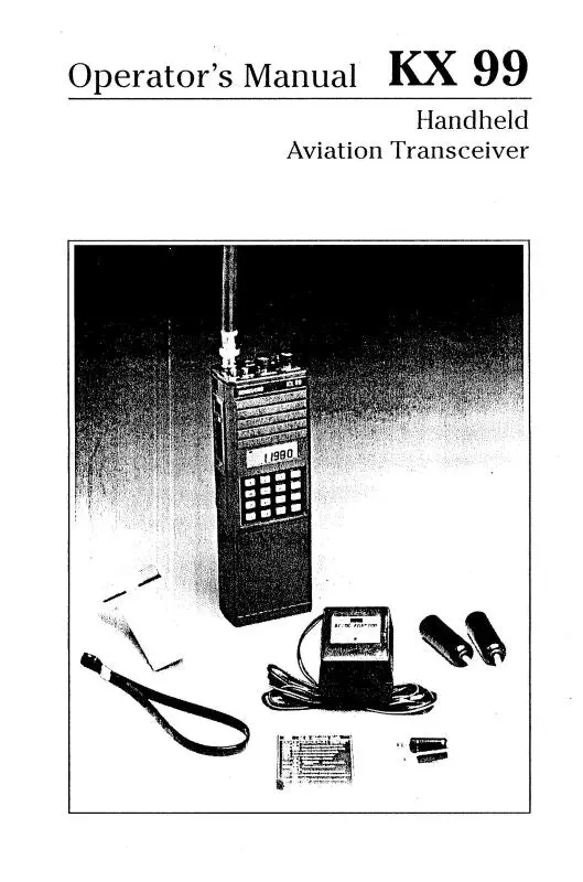 King Kx-99 Handheld Vhf Nav-Comm Maintenance-Installation Manual 1987 (006-5680-00) 1