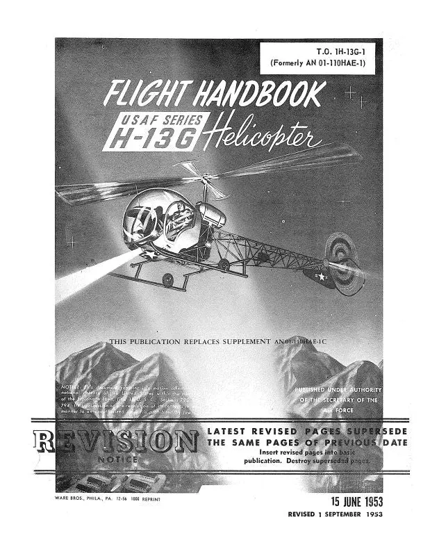 Bell Helicopter H-13G 1953 Flight Handbook 1