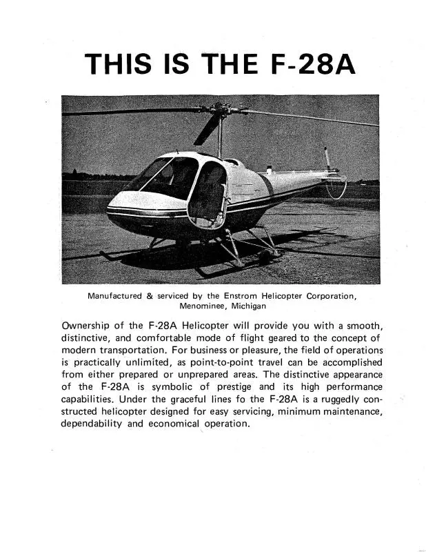 Enstrom F-28 1968 Illustrated Parts Manual (Enf28a-68-P-C) 1