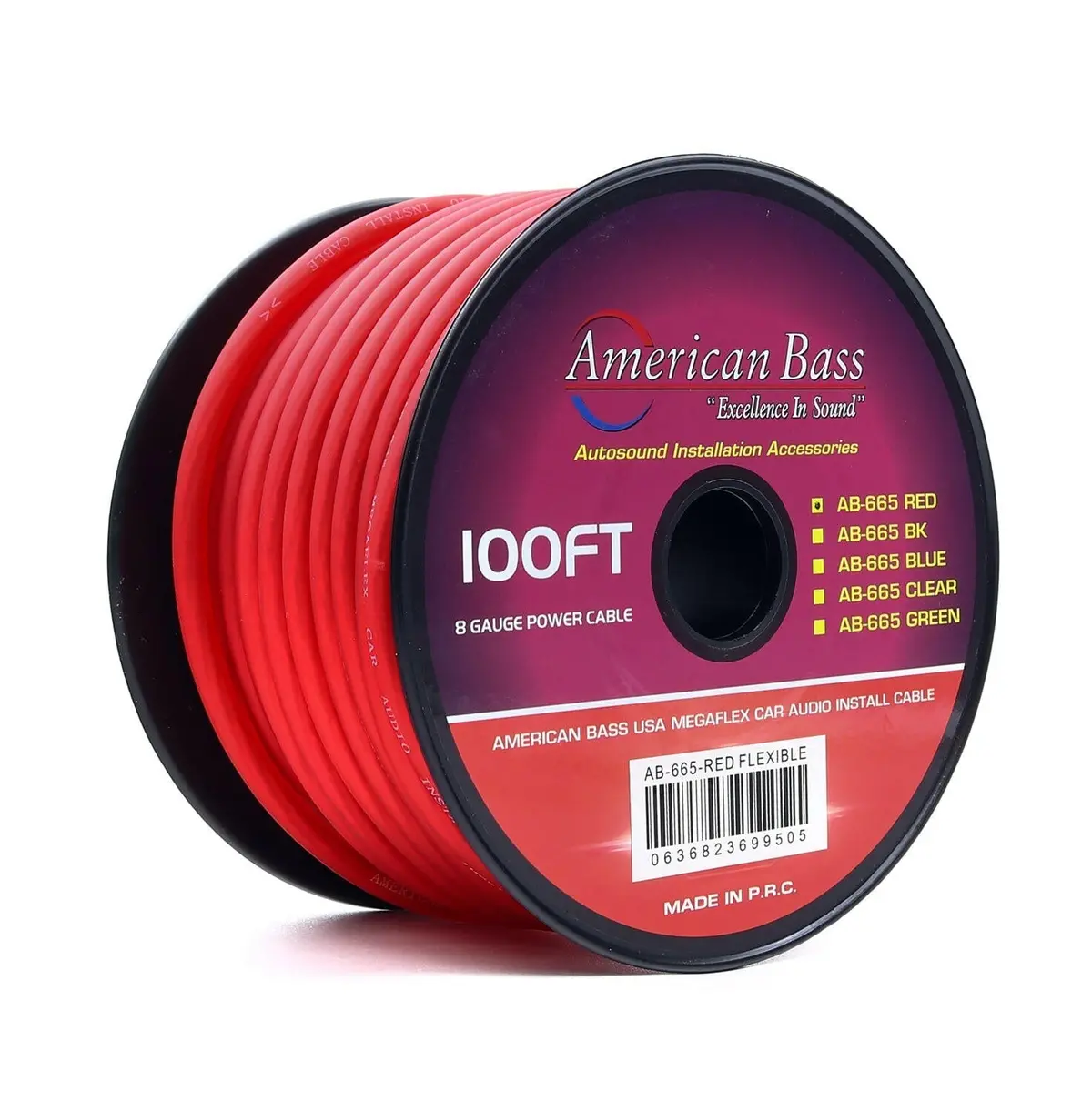8 Gauge Mega Flex Power Cable 100Ft Roll 1