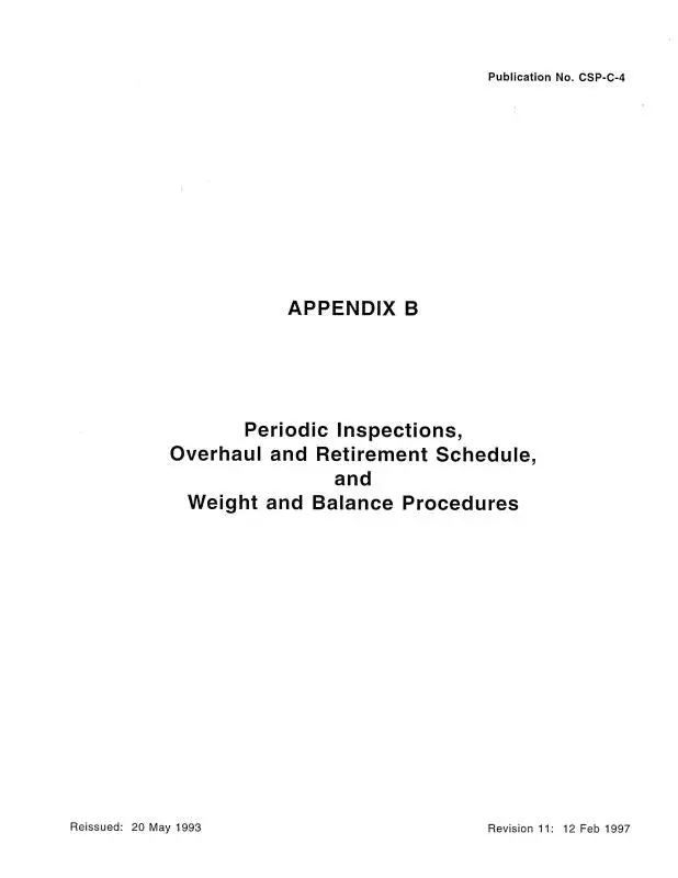 Hughes Helicopters 269 Series Helicopter 1997 Overhaul Manual And Retirement Schedule (Csp-C-4) 1