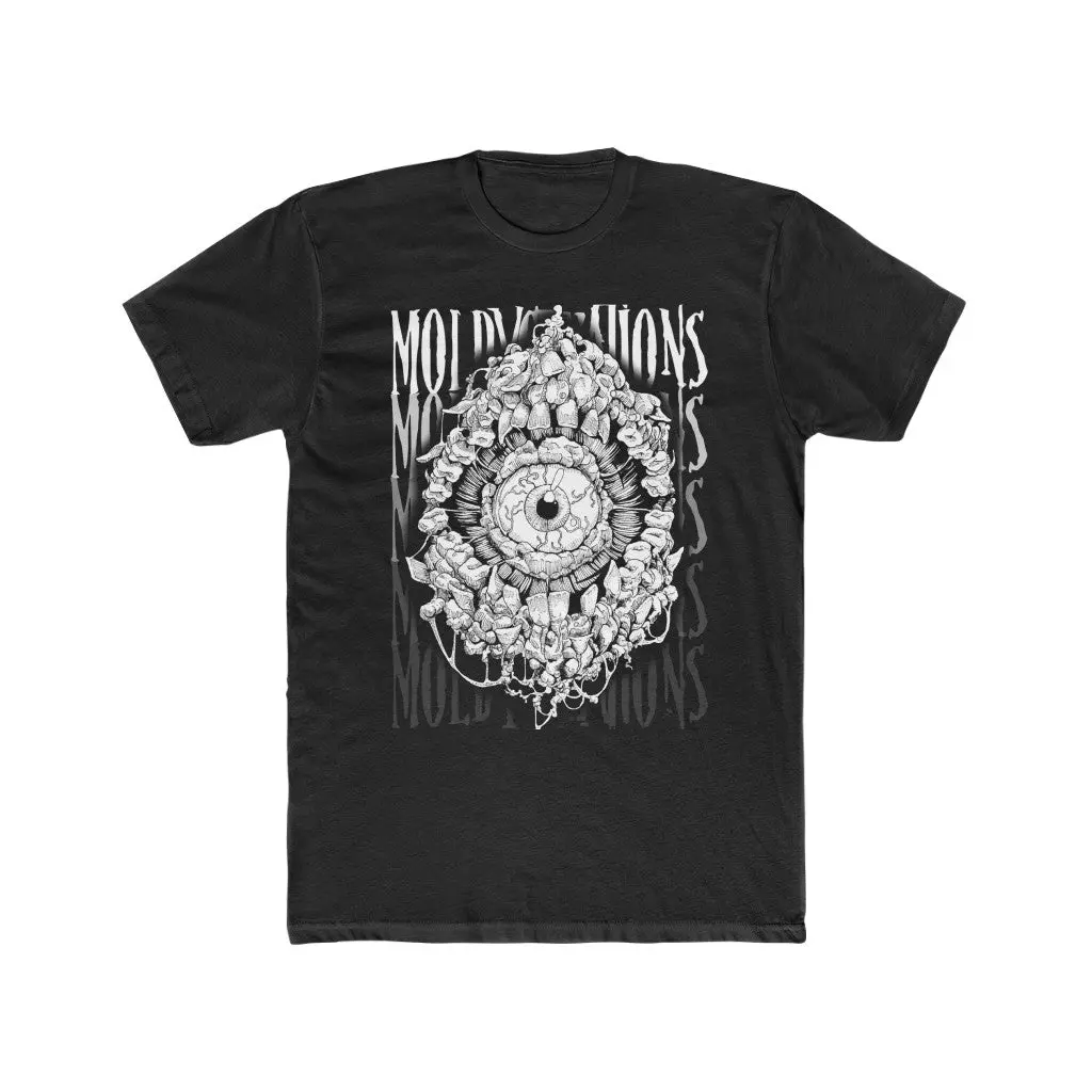 Men's Cotton Crew Tee Black & White 1