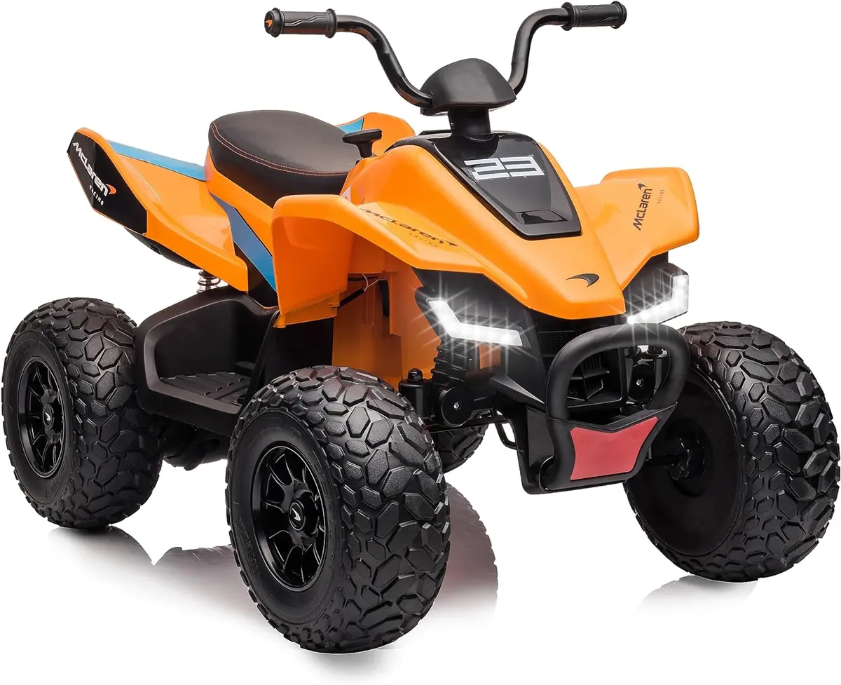 Mclaren Mcl 35 Kids Quad Atv 12V Ride On Car With Led Lights And Music 1