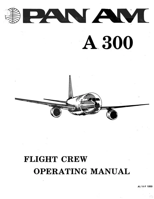 Airbus Industrie A300 Flight, Operating Manuals (Aia300-Op-C) 1